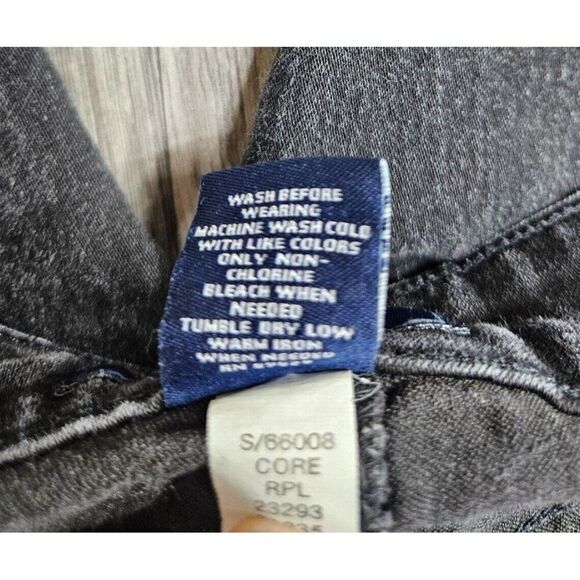 Charter Club Plus Size 24W Lexington Straight Black Grey Denim Jeans - Picture 6 of 11